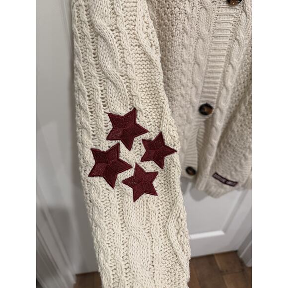 Taylor Swift RED Ivory Chunky Cardigan Sweater XL 2XL Official Merch Loose Knit - Picture 3 of 6